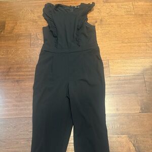 Sleeveless black jumpsuit. Express